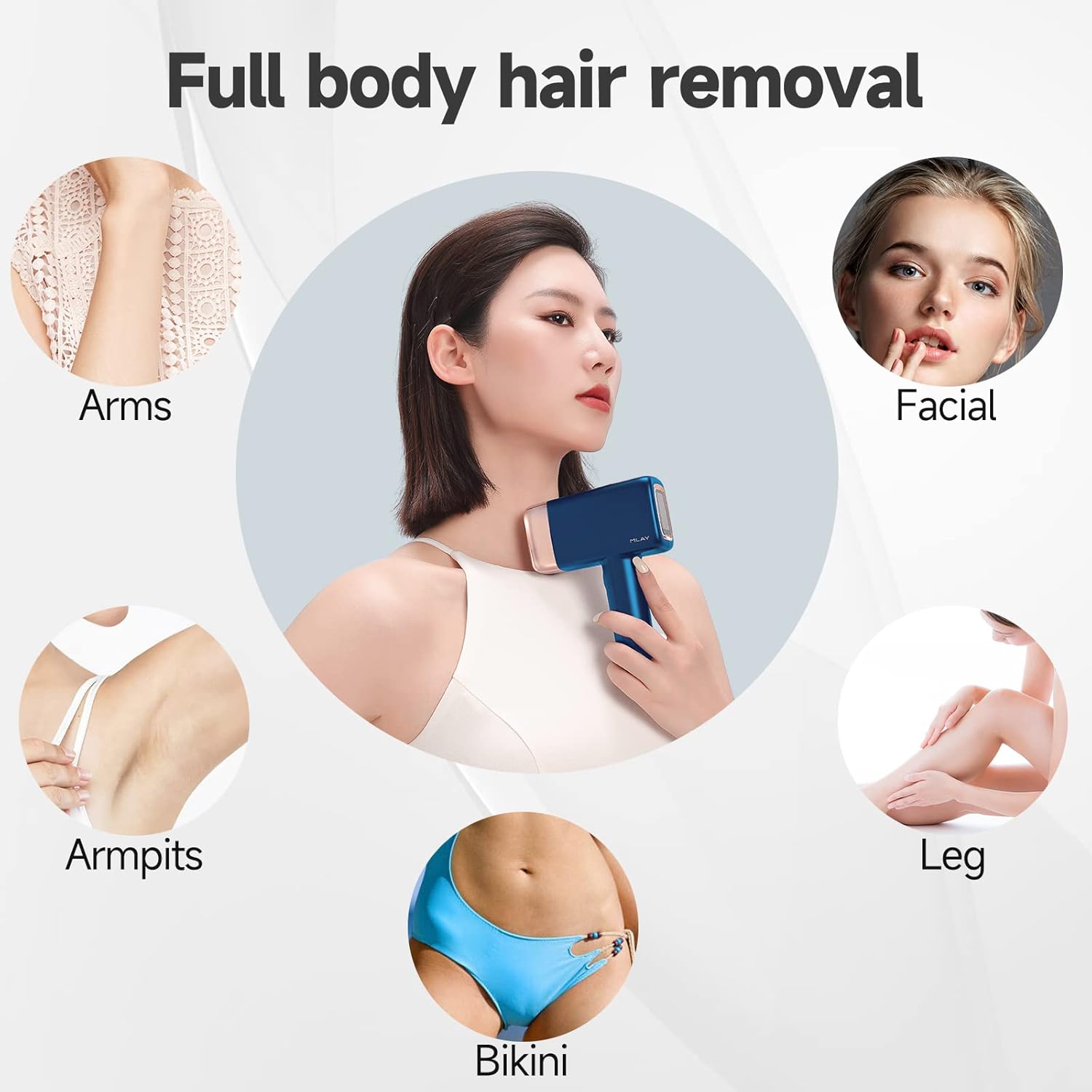 Mlay T14 Laser Epilator IPL Hair Remover Machine Ice Cooling Home Use Depilador for Women Replaceable Laser Hair Removal Device