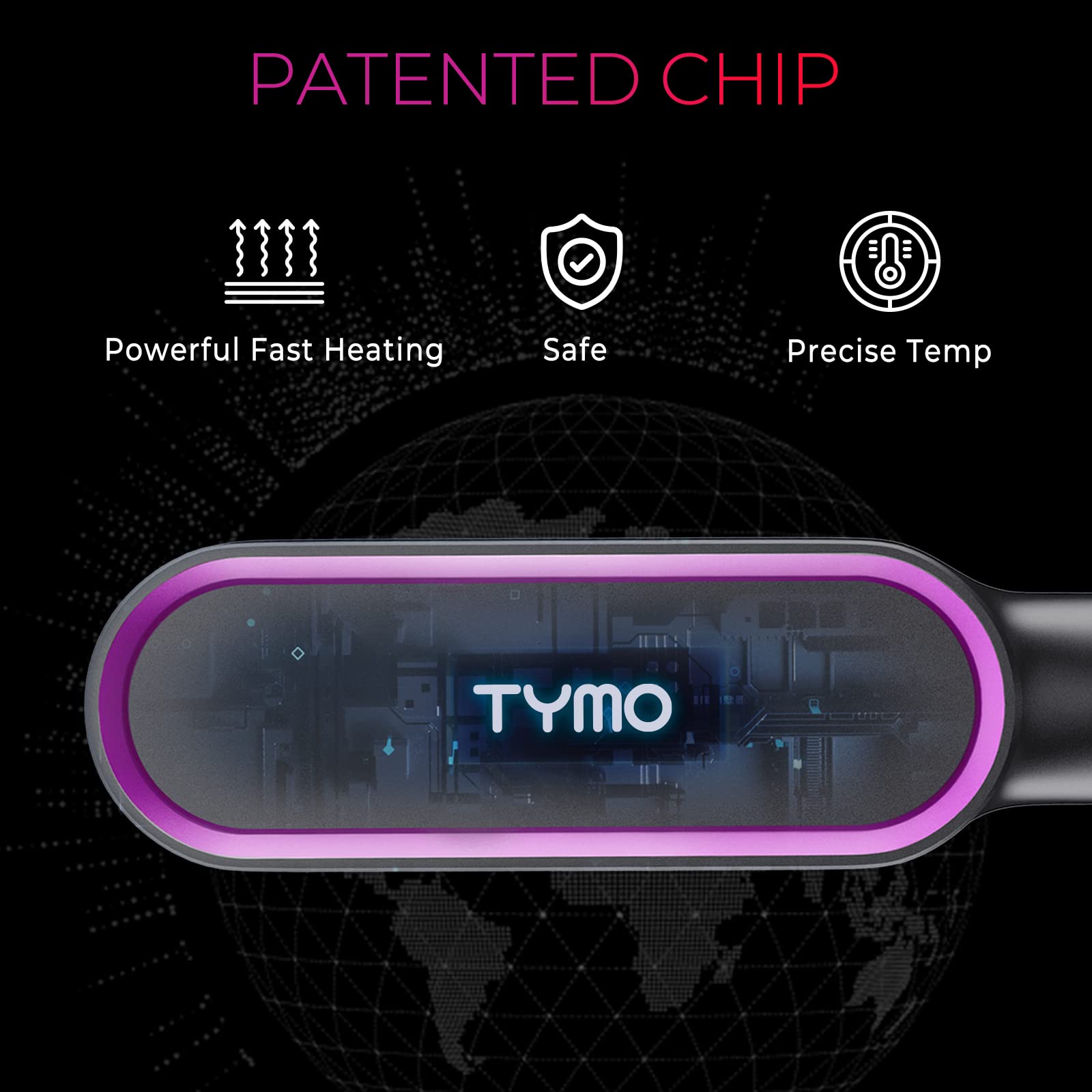 2in1 Hair Styler Straightening  Hot Comb Fast Heated Ceramic Negative Ion Curler Straightener Brush Anti-Scalding Styling Tools