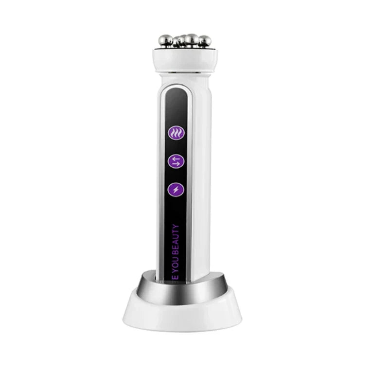 EMS Microcurrent Facial Heating Body Eye Body RF Photon Pulling Electric Rotating Roller Massage Beauty Device