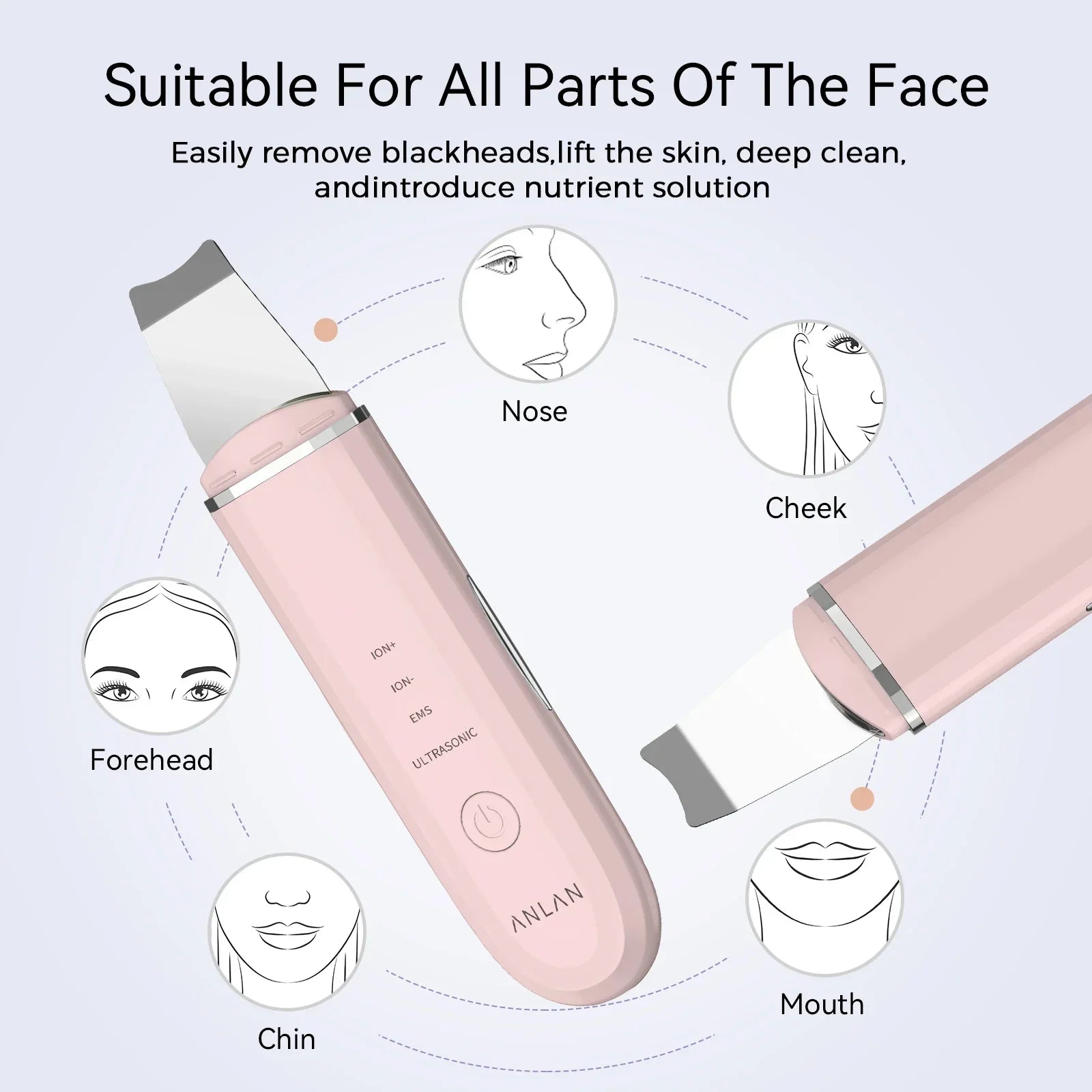 Ultrasonic Skin Scrubber Deep Cleaning