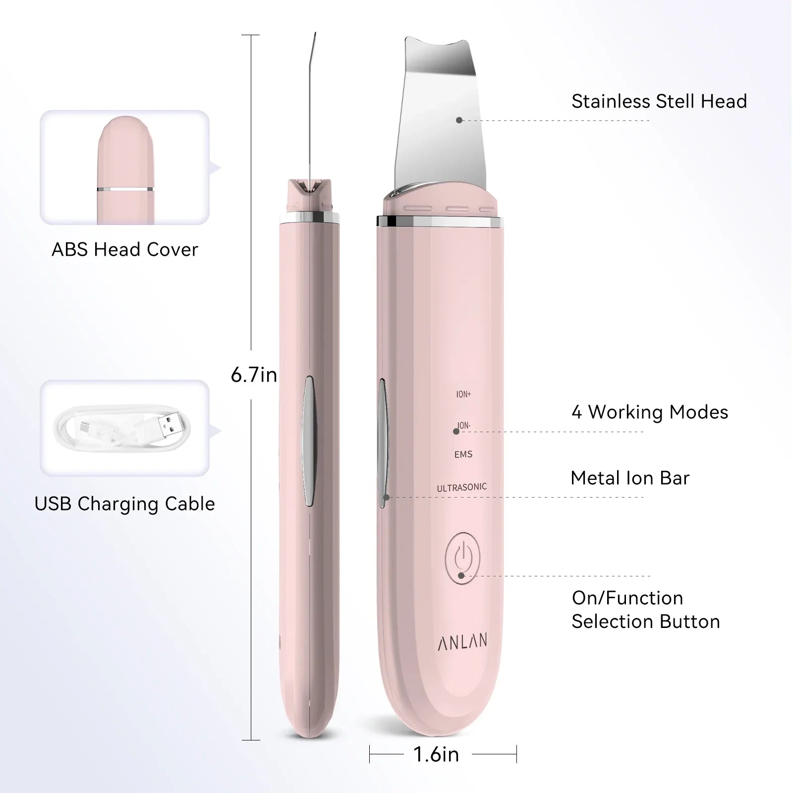 Ultrasonic Skin Scrubber Deep Cleaning