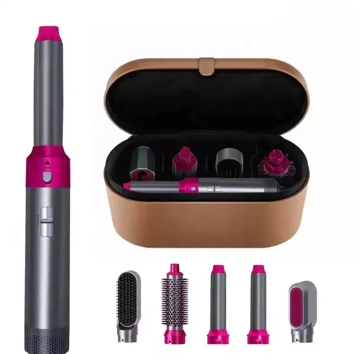 Bestseller 6-in-1 High-speed Hot Air Comb Multi-function Roll Straightening Dual-purpose Set Household Hairdressing Hair Dryer