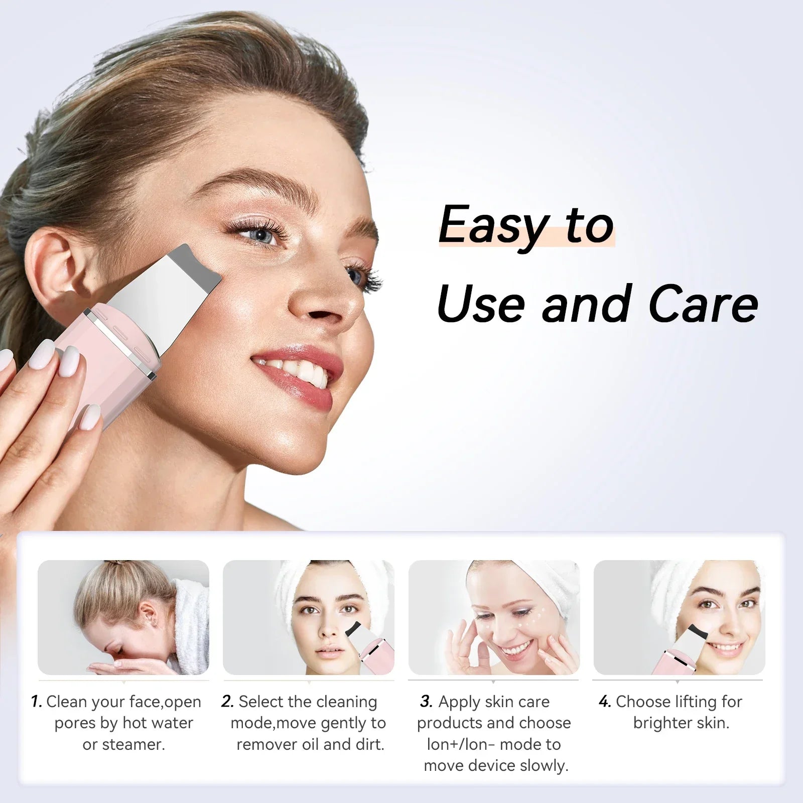 Ultrasonic Skin Scrubber Deep Cleaning