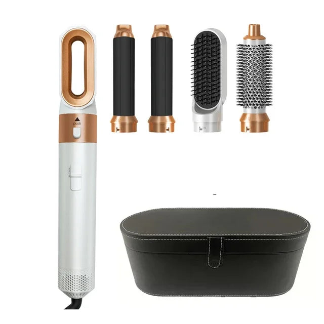 Bestseller 6-in-1 High-speed Hot Air Comb Multi-function Roll Straightening Dual-purpose Set Household Hairdressing Hair Dryer