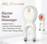 Portable 7-in-1 Facial Massager Tool with EMS Red-Light Therapy Vibrations Thermals for Wrinkles Reduction Home Use